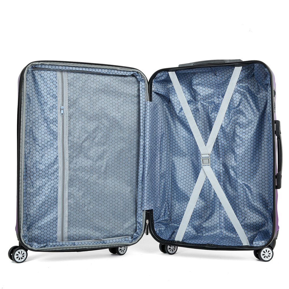 4 Wheel Spinner ABS Luggage Hard Shell Trolley Luggage Set Suitcase 20 24 28 Size