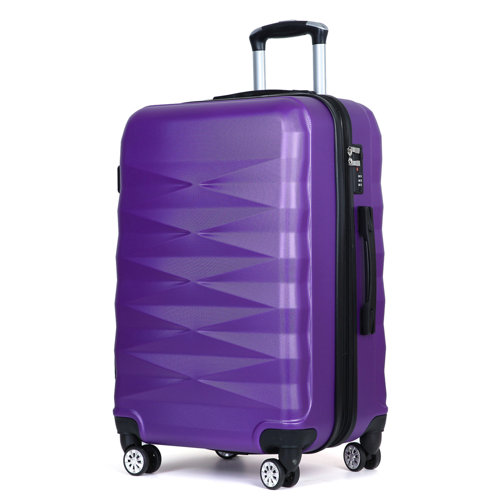 4 Wheel Spinner ABS Luggage Hard Shell Trolley Luggage Set Suitcase 20 24 28 Size