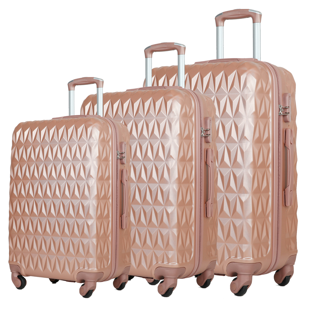 20/24/28 Inch 3 Pieces In 1 Set Wholesale High Quality ABS Luggage Set Travel Suitcase Set