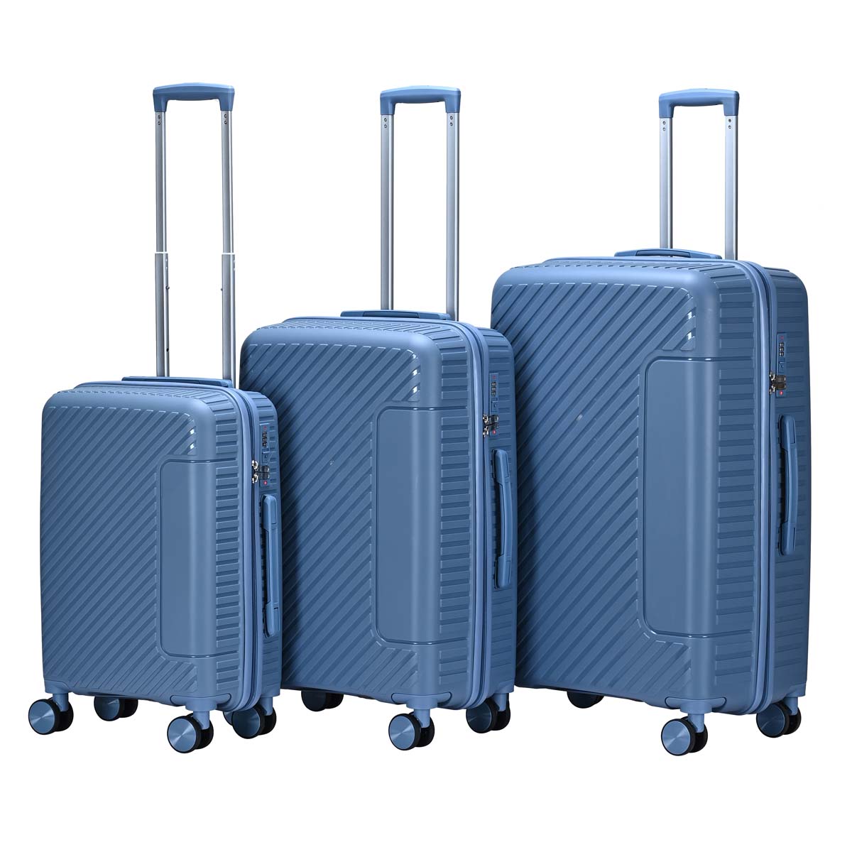 24/24/28 inch durable travel case | PP material | Anti scratch and anti-collision design | Suitable for long and short distance travel