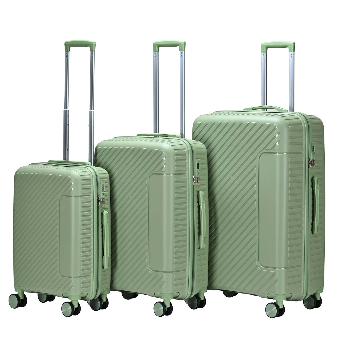 24/24/28 inch durable travel case | PP material | Anti scratch and anti-collision design | Suitable for long and short distance travel