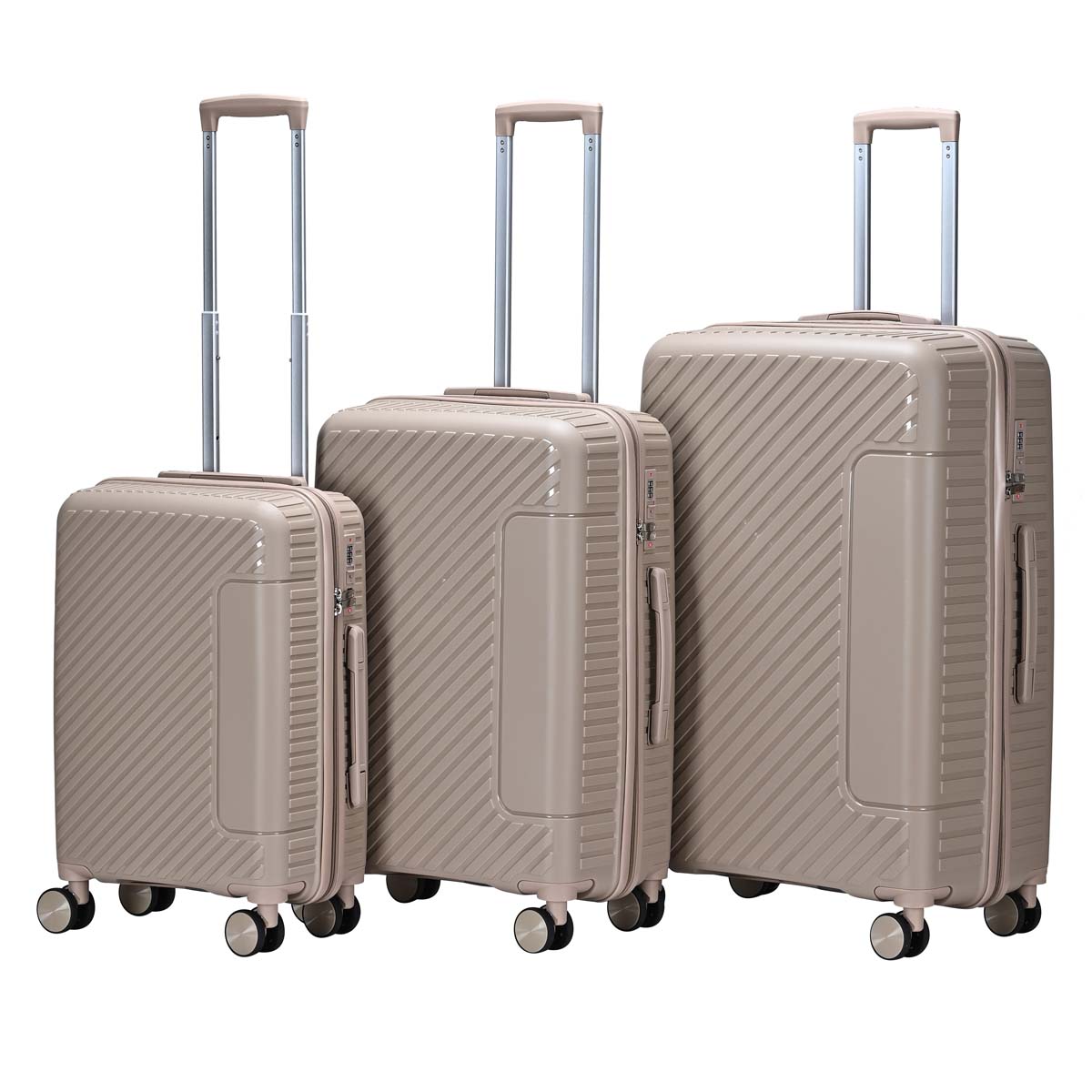 24/24/28 inch durable travel case | PP material | Anti scratch and anti-collision design | Suitable for long and short distance travel