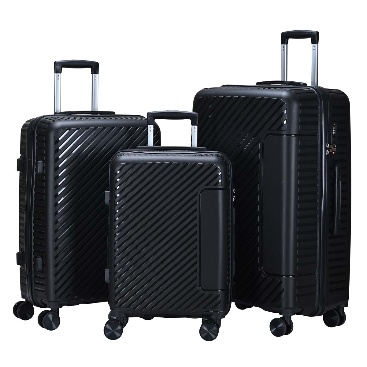 24/24/28 inch durable travel case | PP material | Anti scratch and anti-collision design | Suitable for long and short distance travel