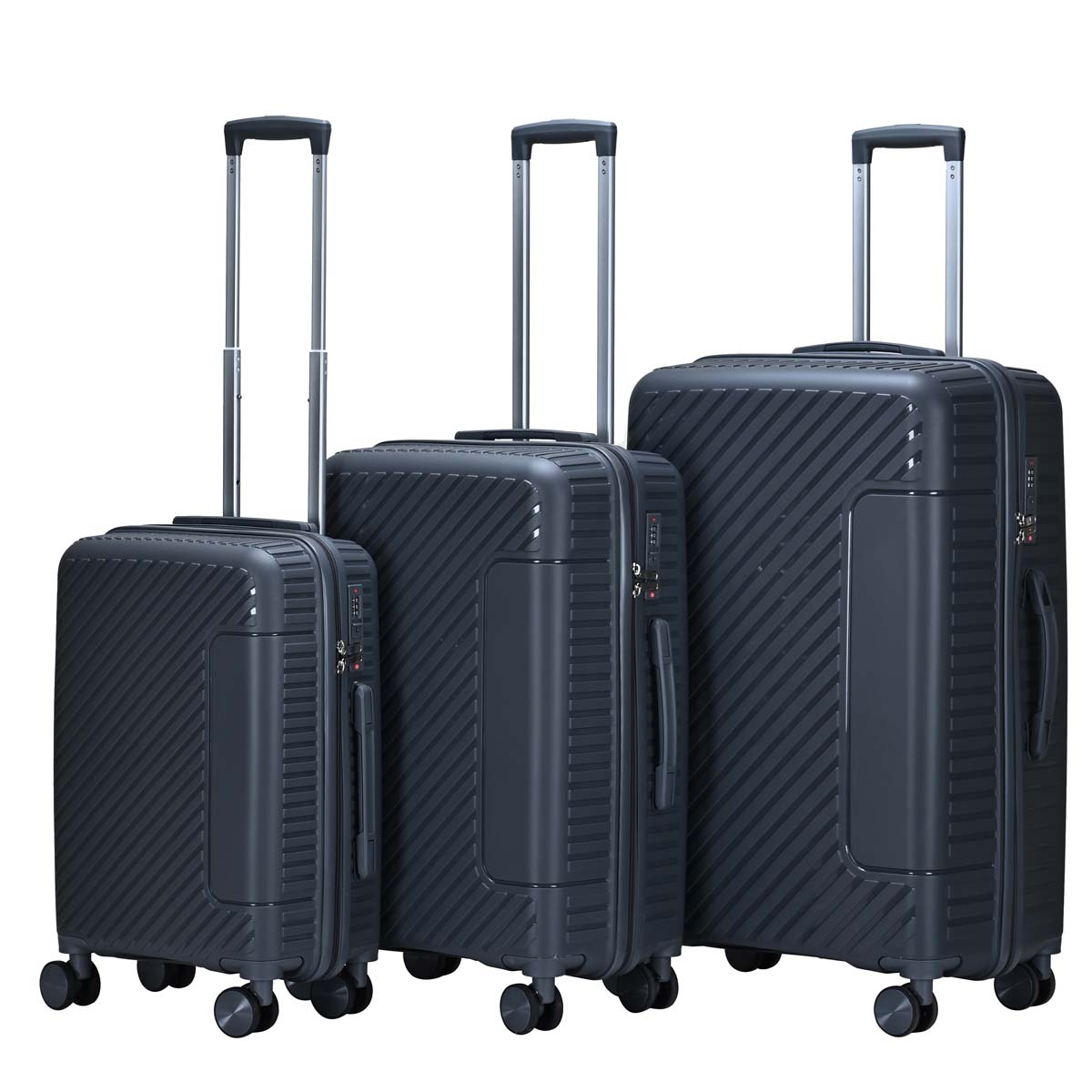 24/24/28 inch durable travel case | PP material | Anti scratch and anti-collision design | Suitable for long and short distance travel