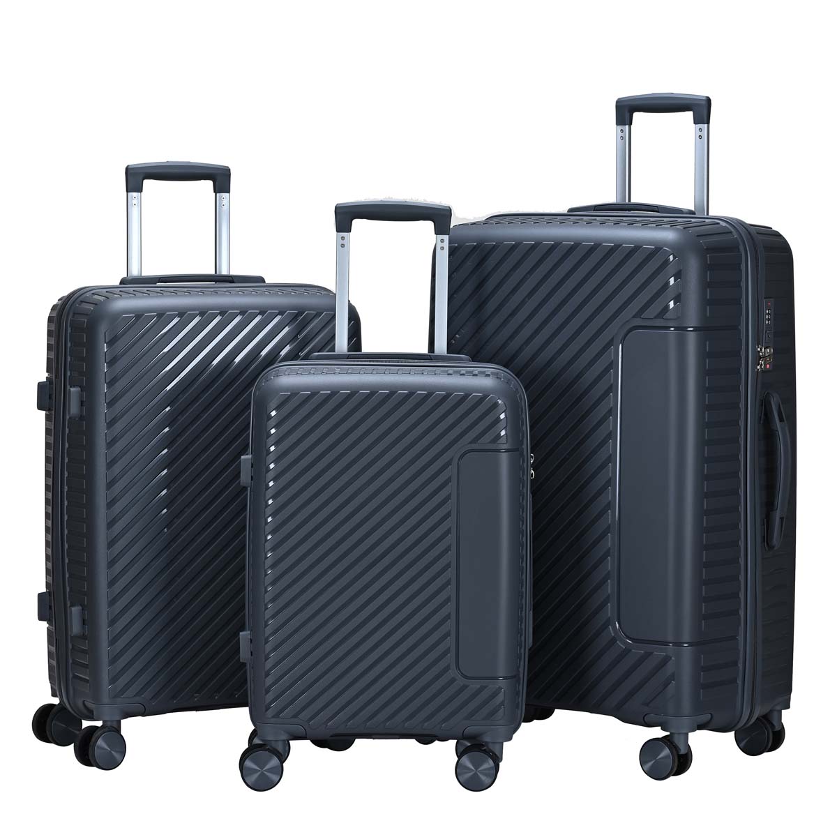 24/24/28 inch durable travel case | PP material | Anti scratch and anti-collision design | Suitable for long and short distance travel