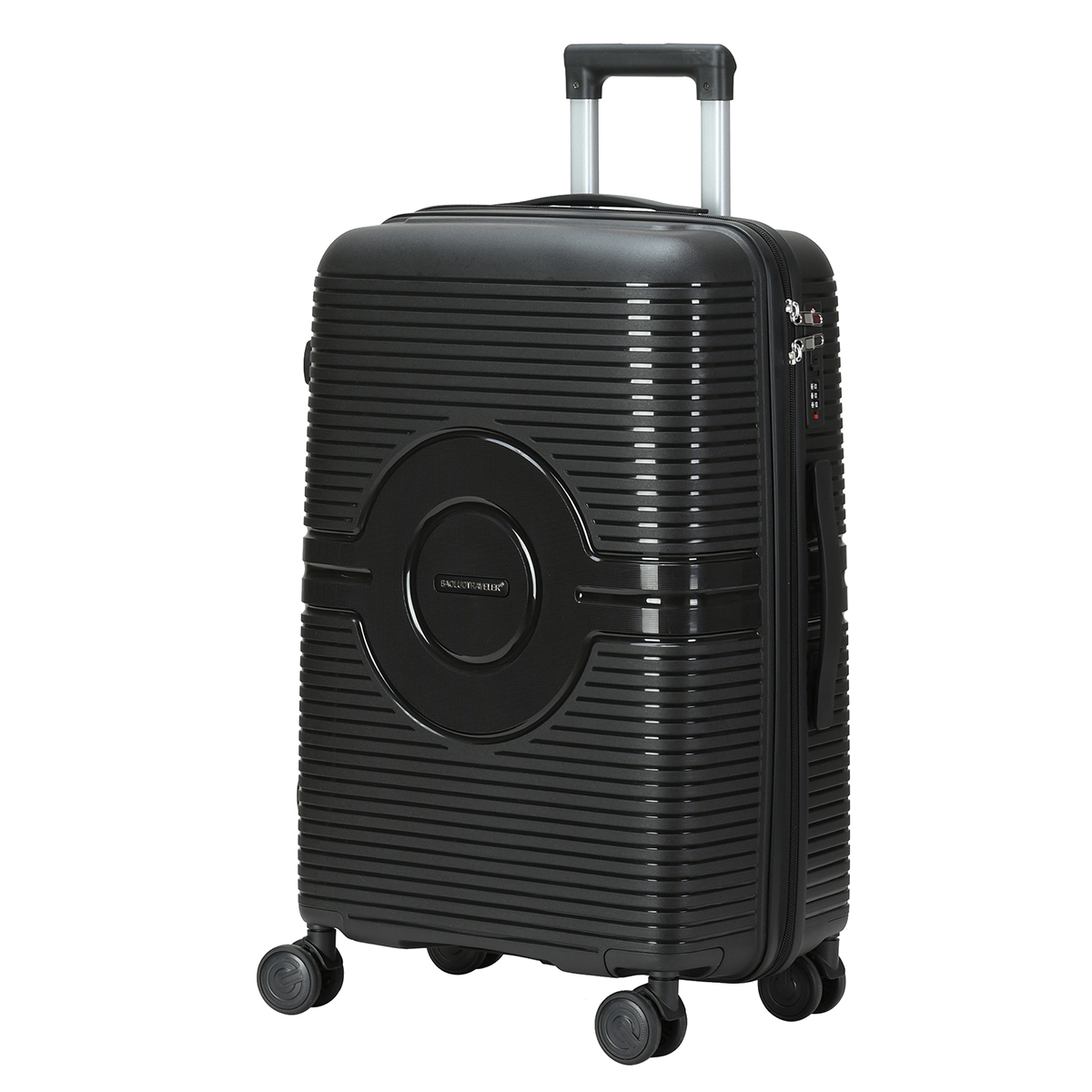 20”24”28” Pp Luggage Set With Front Opening Pocket And Computer Compartment Zipper Luggage Set