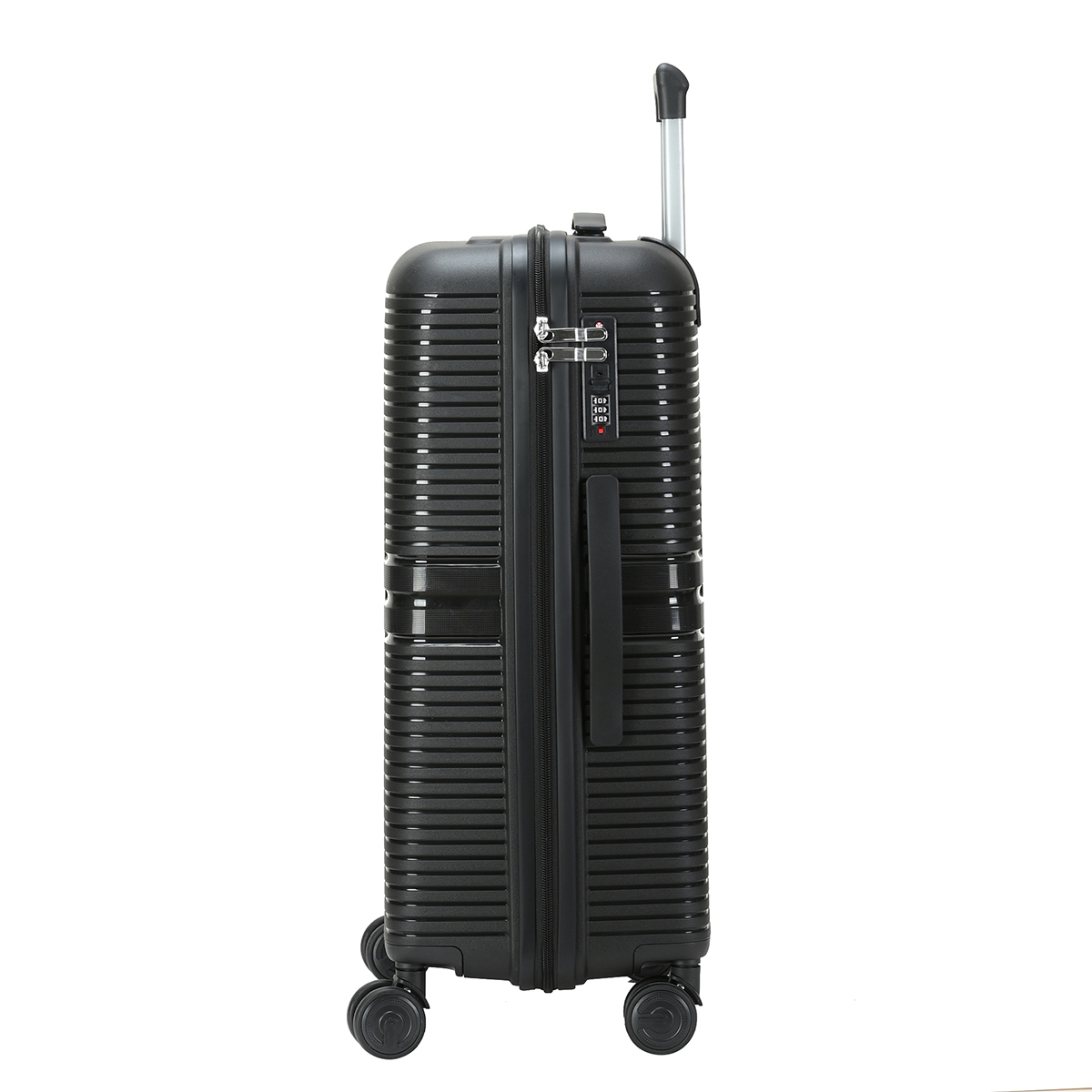 20”24”28” Pp Luggage Set With Front Opening Pocket And Computer Compartment Zipper Luggage Set