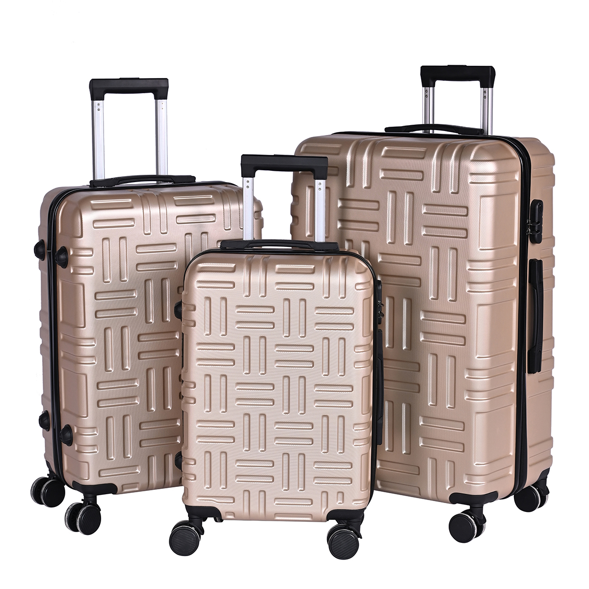 Made in China designer luggage 20 24 28 inch ABS luggage custom luggage