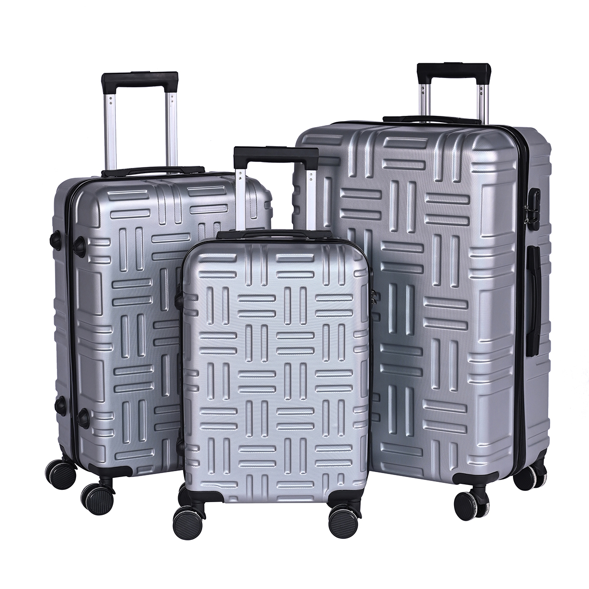 Made in China designer luggage 20 24 28 inch ABS luggage custom luggage
