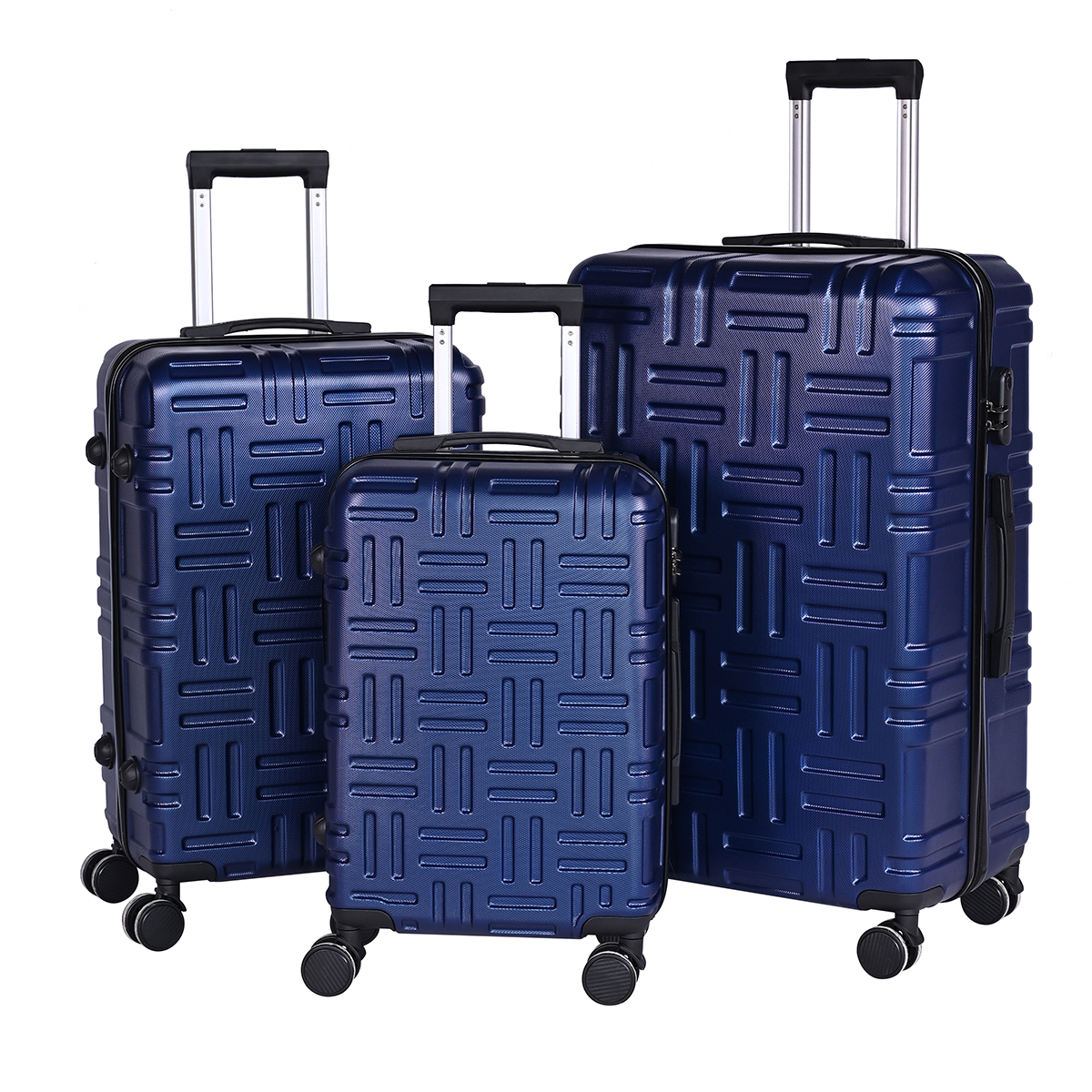 Made in China designer luggage 20 24 28 inch ABS luggage custom luggage