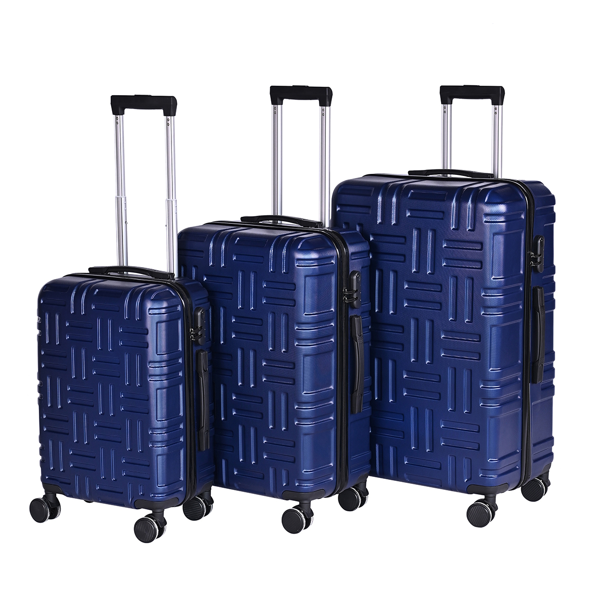 Made in China designer luggage 20 24 28 inch ABS luggage custom luggage