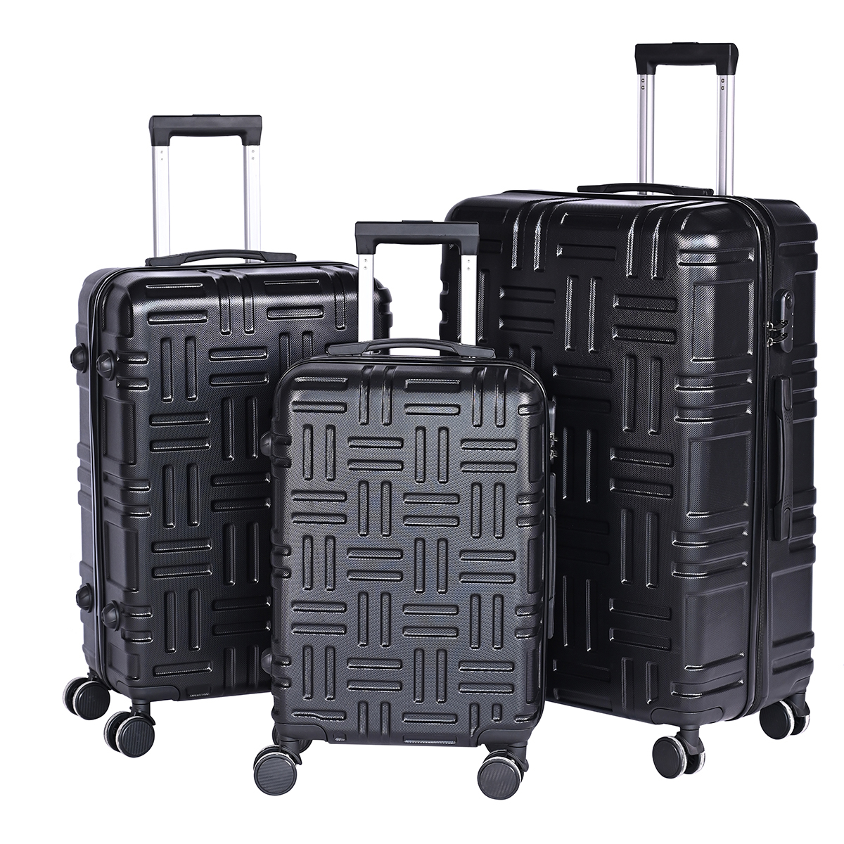 Made in China designer luggage 20 24 28 inch ABS luggage custom luggage