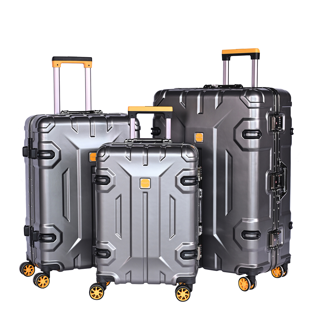 Stylish 3-Piece Luggage Set | High-Quality Carry-On Suitcases | PVC/ABS Material | In Stock