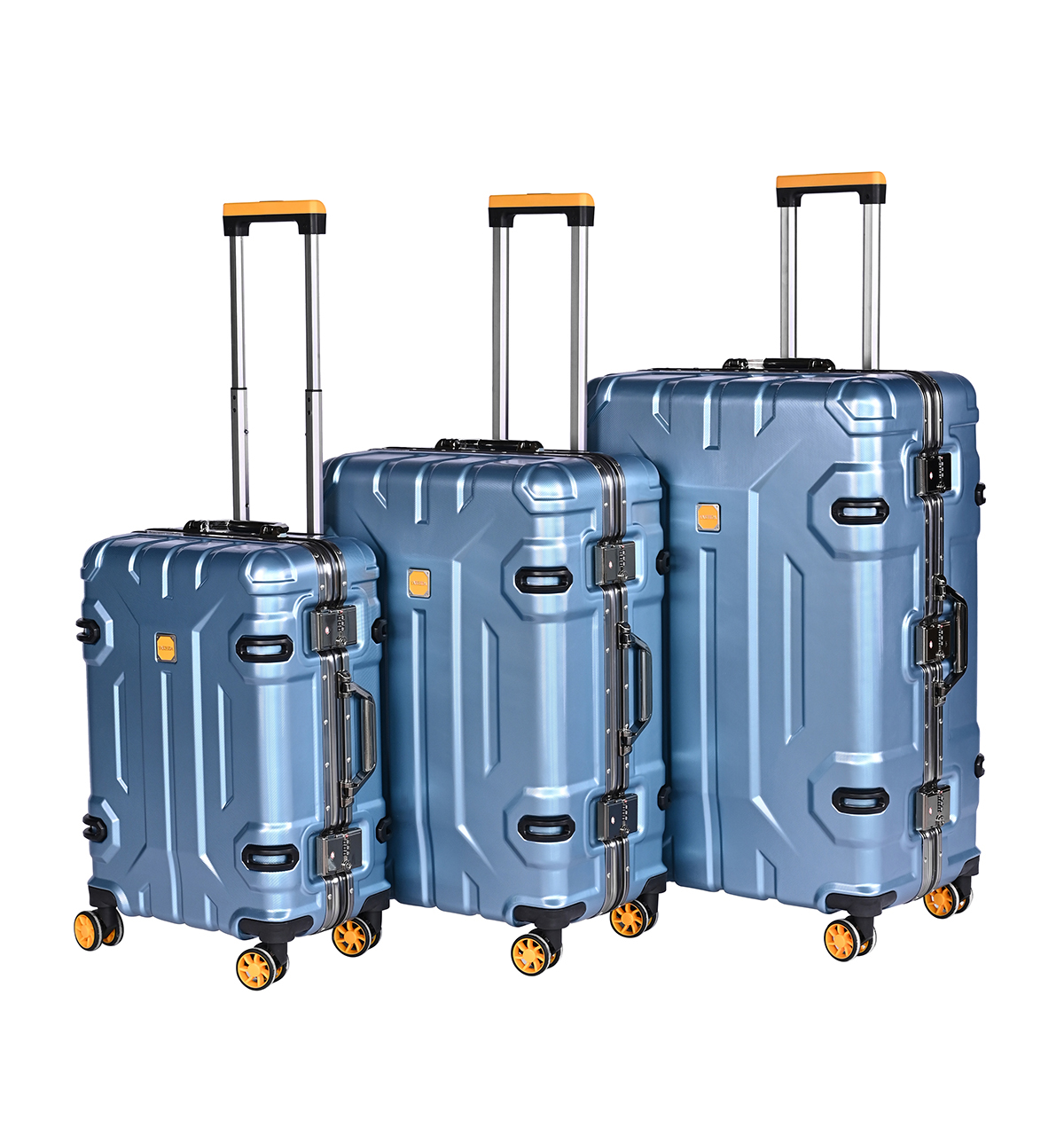 Stylish 3-Piece Luggage Set | High-Quality Carry-On Suitcases | PVC/ABS Material | In Stock
