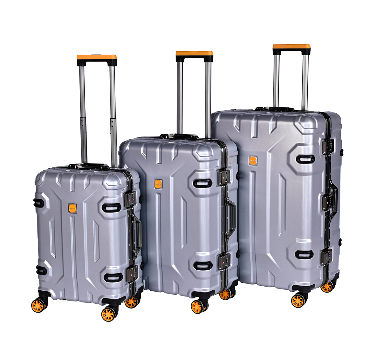 Stylish 3-Piece Luggage Set | High-Quality Carry-On Suitcases | PVC/ABS Material | In Stock