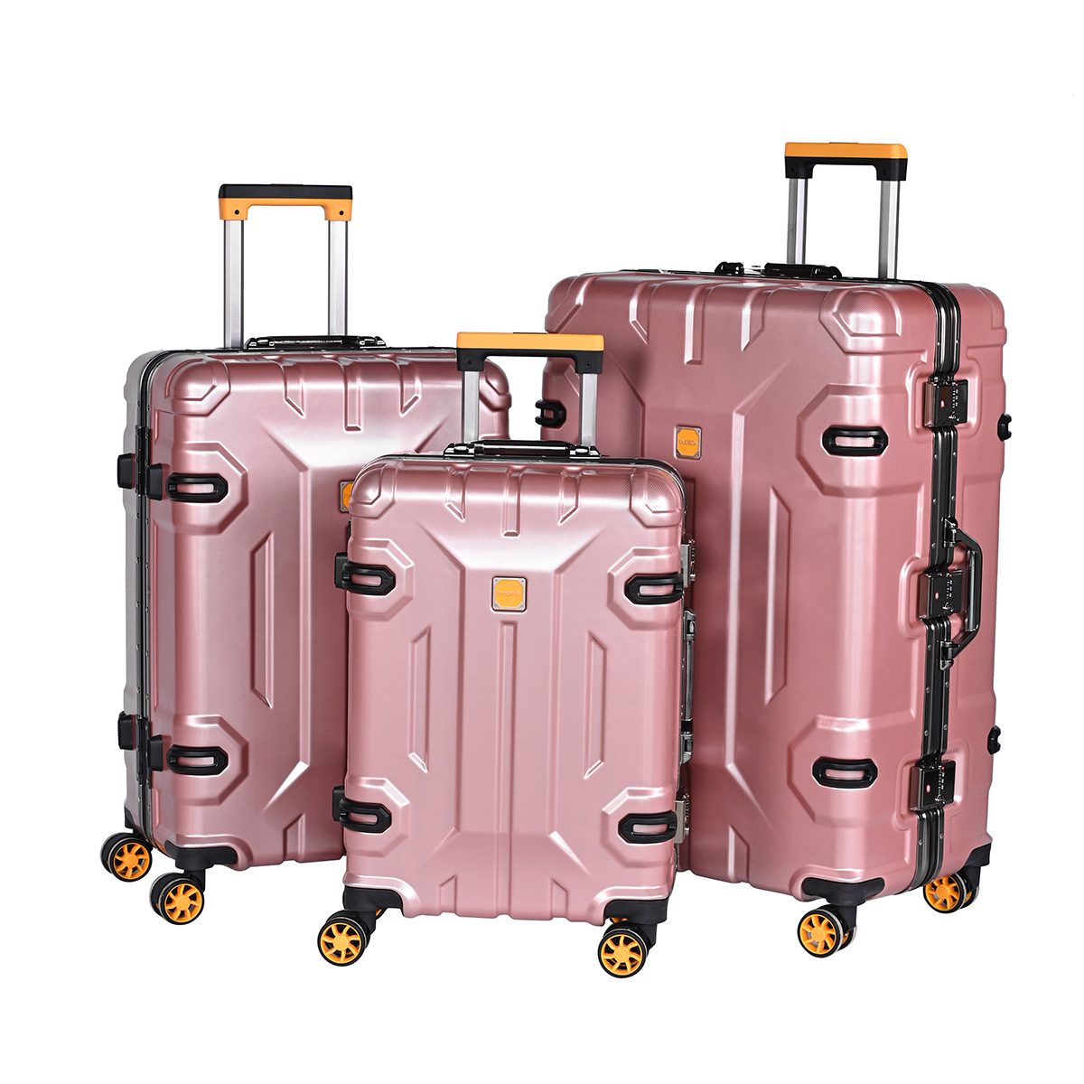 Stylish 3-Piece Luggage Set | High-Quality Carry-On Suitcases | PVC/ABS Material | In Stock