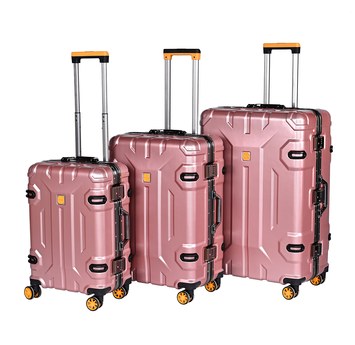 Stylish 3-Piece Luggage Set | High-Quality Carry-On Suitcases | PVC/ABS Material | In Stock