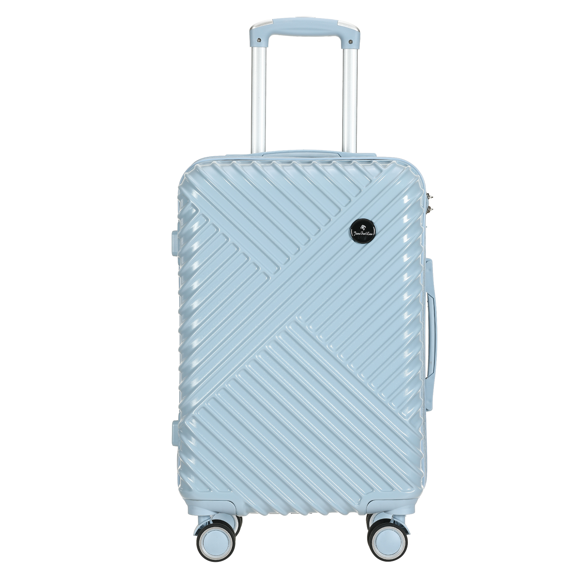 Portable black travel case with makeup bag | Advanced PC material | Password lock | Waterproof and scratch resistant | Suitable for business and vacation travel