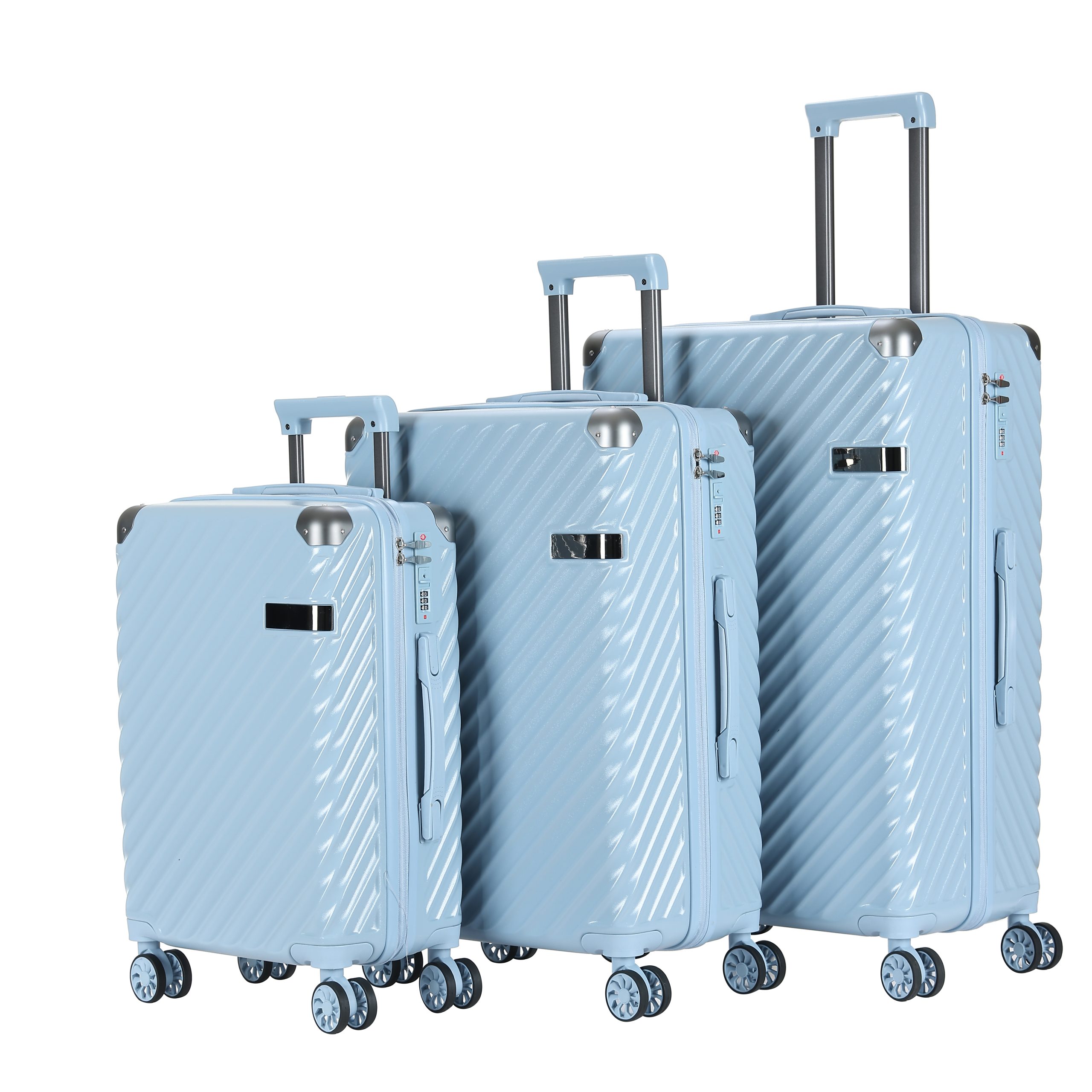 24 inch durable luggage | Comfortable silent wheels | Lightweight and expandable design | [Shock resistant/waterproof] | [Suitable for short/long distance] travel