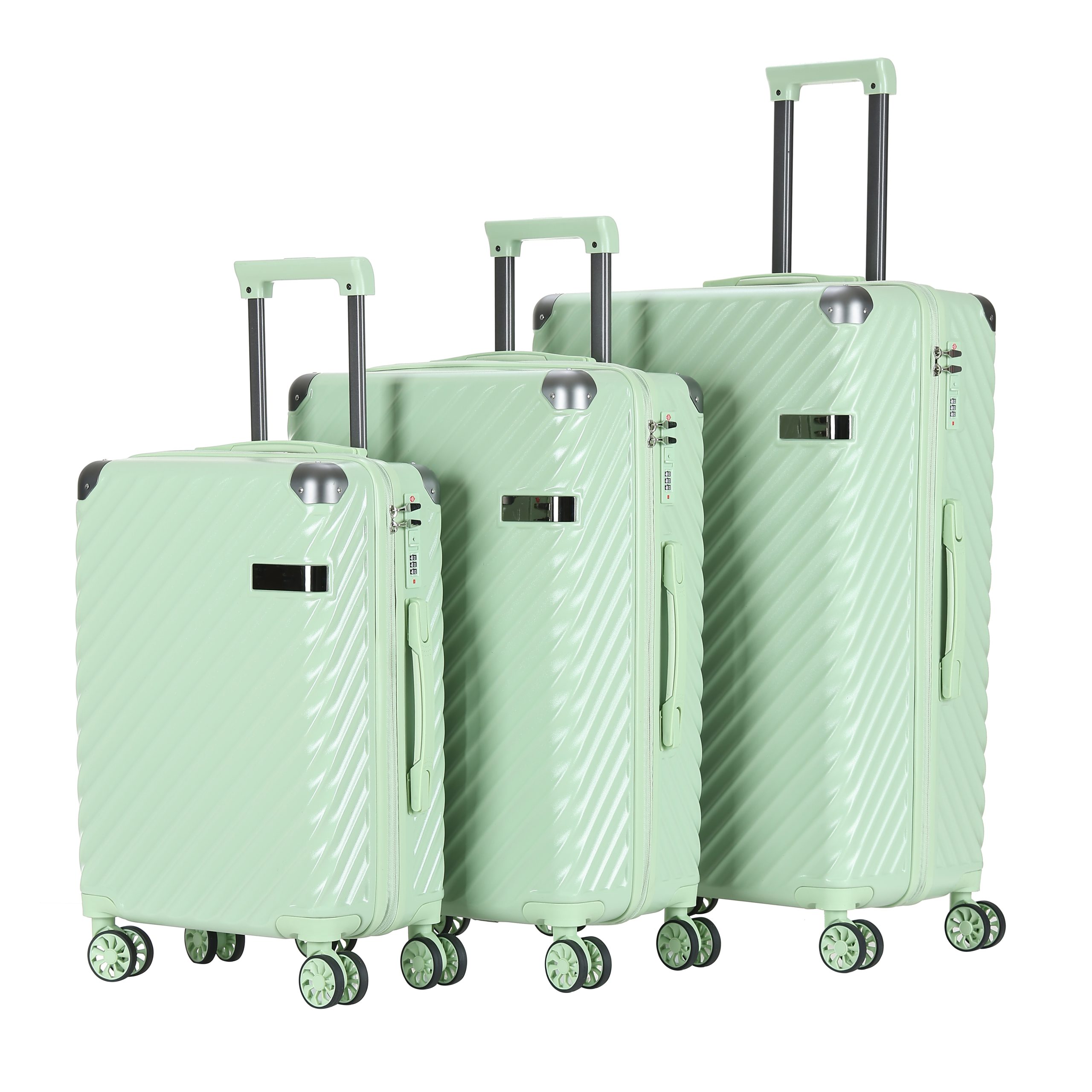 24 inch durable luggage | Comfortable silent wheels | Lightweight and expandable design | [Shock resistant/waterproof] | [Suitable for short/long distance] travel