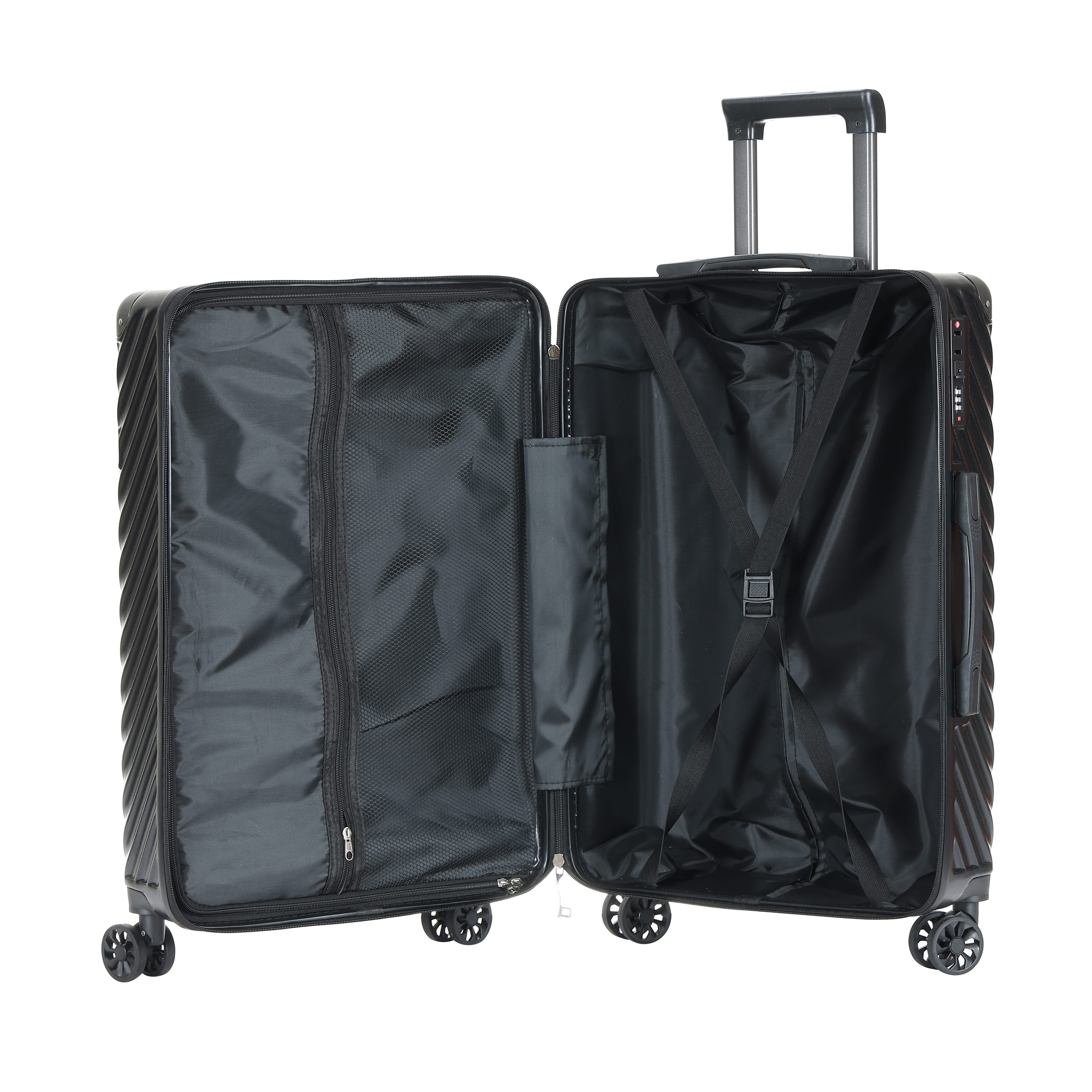 24 inch durable luggage | Comfortable silent wheels | Lightweight and expandable design | [Shock resistant/waterproof] | [Suitable for short/long distance] travel