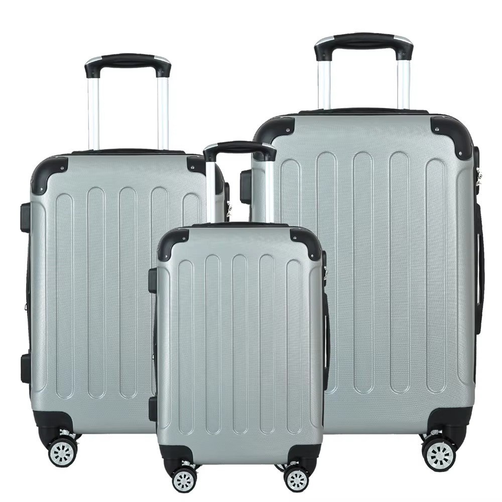 Fashion luggage 20/24/28 inch ABS lightweight luggage wholesale travel box set