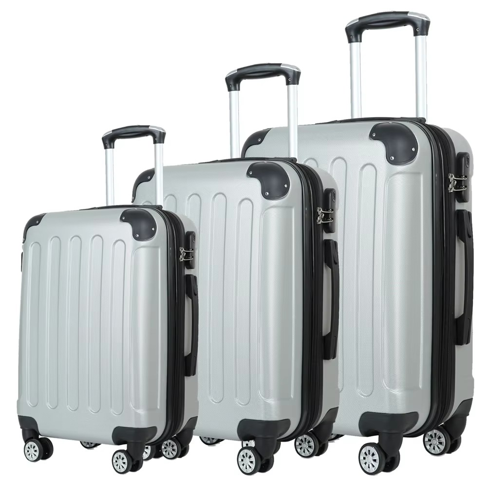 Fashion luggage 20/24/28 inch ABS lightweight luggage wholesale travel box set