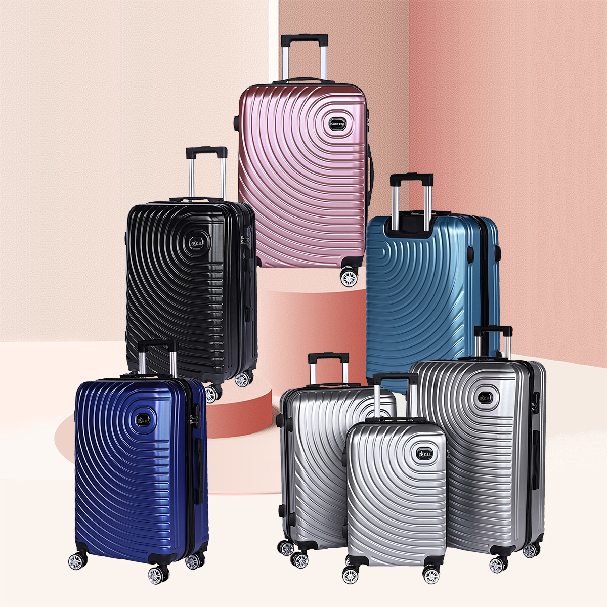 28 inch large capacity luggage | ABS+PVC material | Suitable for long-distance travel | Reinforced anti-collision design | Extra large space