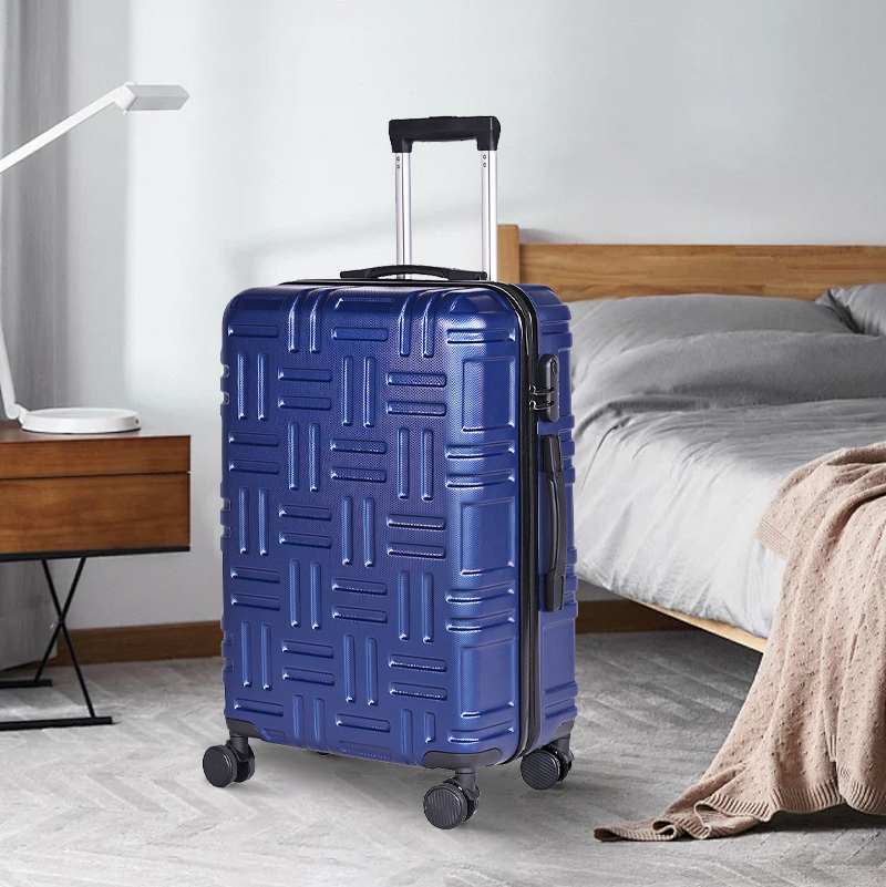 Made in China designer luggage 20 24 28 inch ABS luggage custom luggage